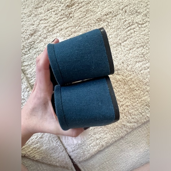 Charles & Keith Woven Fringe Mixed Media Slides Mules Heels Navy Red Pink 9 / 39 - Picture 12 of 12